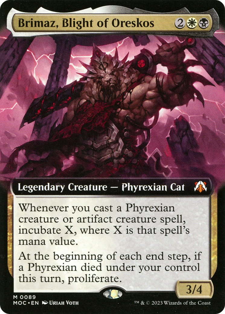 Brimaz, Blight of Oreskos (Extended Art) [March of the Machine Commander] - Magic: The Gathering - Card Brawlers | Quebec | Canada |