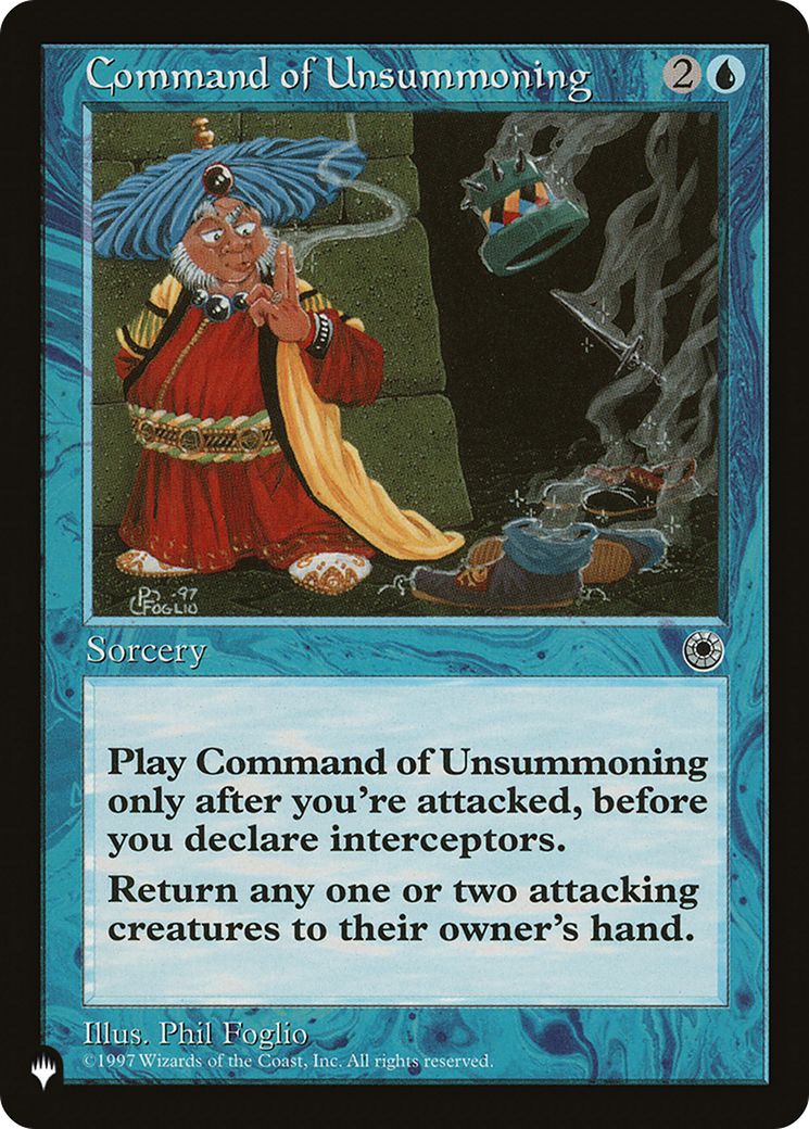 Command of Unsummoning [The List] - Magic: The Gathering - Card Brawlers | Quebec | Canada |