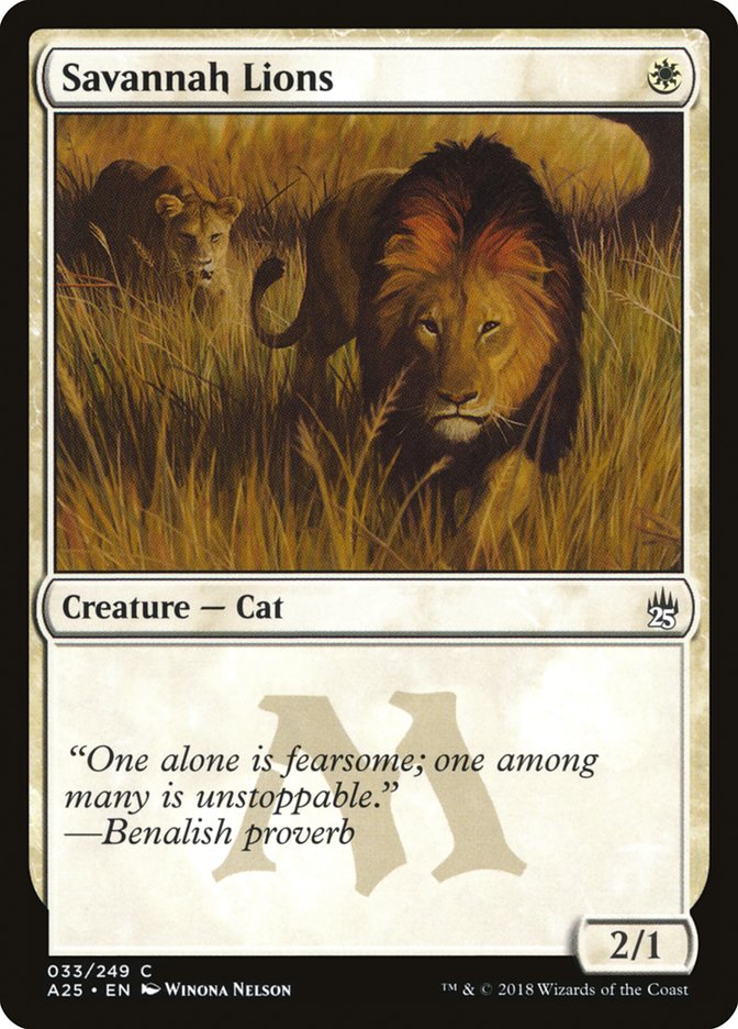 Savannah Lions [Masters 25] - Magic: The Gathering - Card Brawlers | Quebec | Canada |