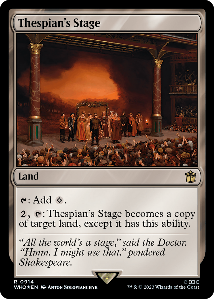 Thespian's Stage (Surge Foil) [Doctor Who] - Magic: The Gathering - Card Brawlers | Quebec | Canada |