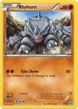 Rhyhorn (15/30) [XY: Trainer Kit 2 - Latios] - Card Brawlers | Quebec | Canada | Yu-Gi-Oh!