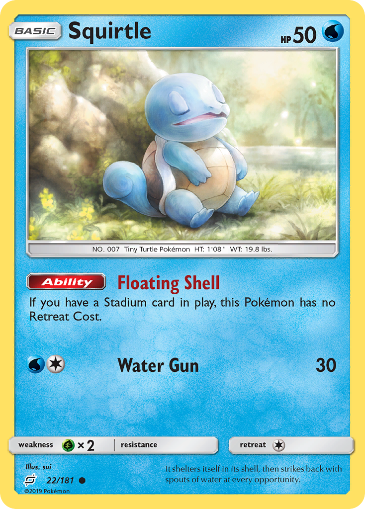 Squirtle (22/181) [Sun & Moon: Team Up] - Pokémon - Card Brawlers | Quebec | Canada |