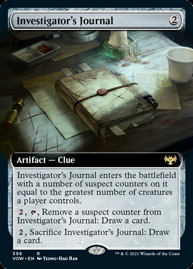 Investigator's Journal (Extended Art) [Innistrad: Crimson Vow] - Magic: The Gathering - Card Brawlers | Quebec | Canada |