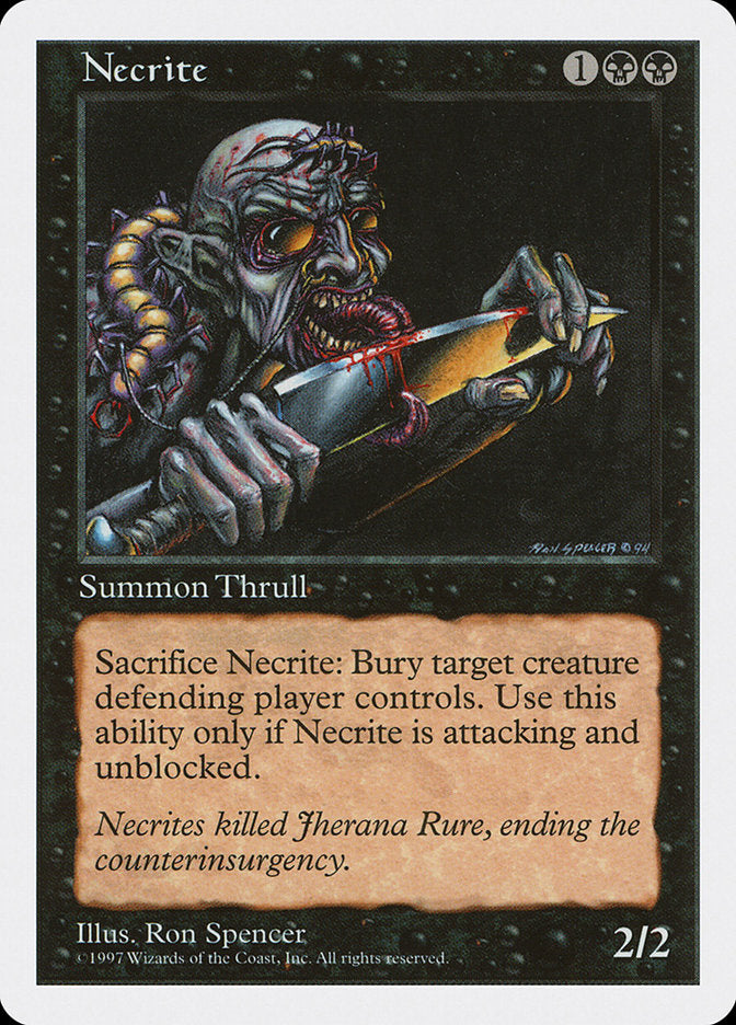 Necrite [Fifth Edition] - Magic: The Gathering - Card Brawlers | Quebec | Canada |