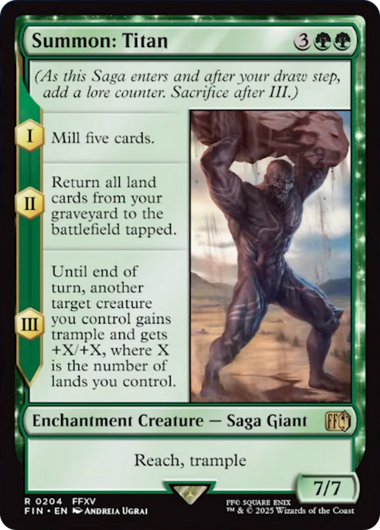 Summon: Titan [FINAL FANTASY] - Magic: The Gathering - Card Brawlers | Quebec | Canada |