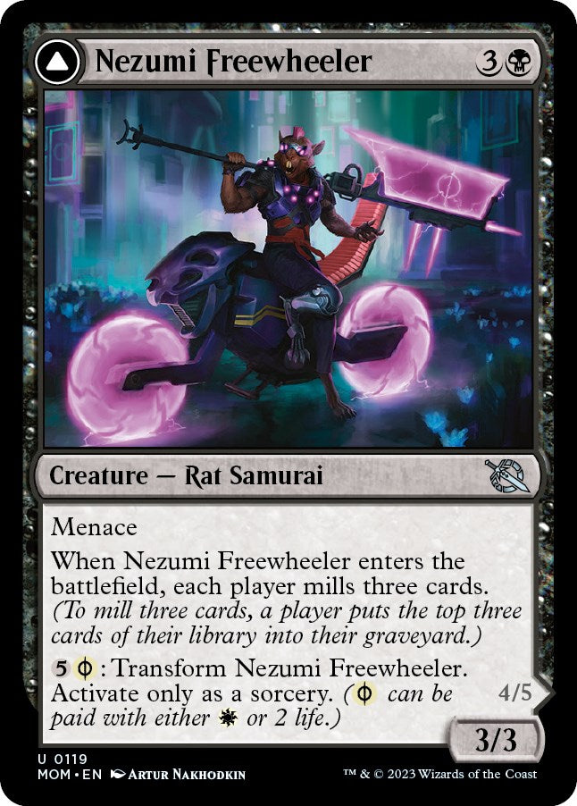 Nezumi Freewheeler // Hideous Fleshwheeler [March of the Machine] - Magic: The Gathering - Card Brawlers | Quebec | Canada |