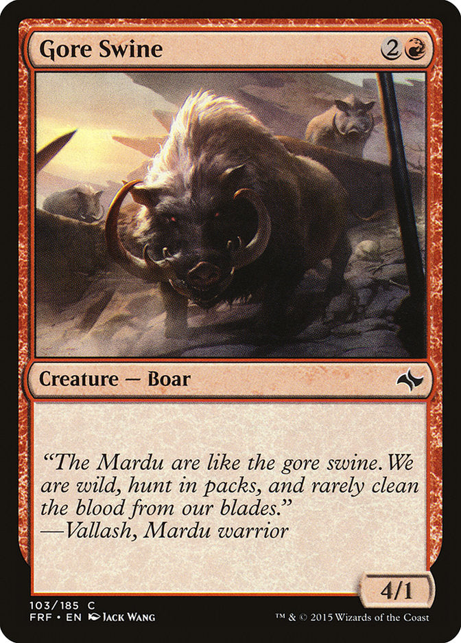 Gore Swine [Fate Reforged] - Magic: The Gathering - Card Brawlers | Quebec | Canada |