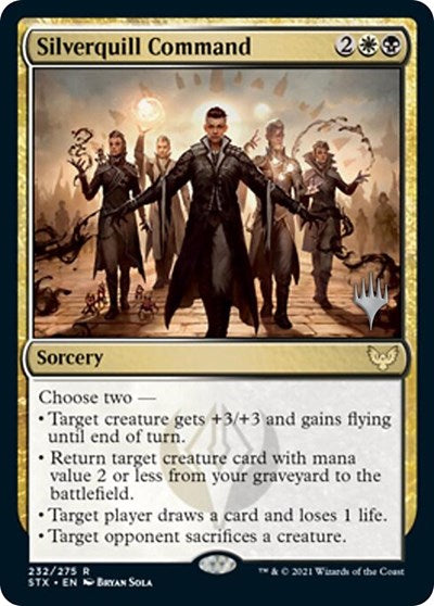 Silverquill Command (Promo Pack) [Strixhaven: School of Mages Promos] - Magic: The Gathering - Card Brawlers | Quebec | Canada |