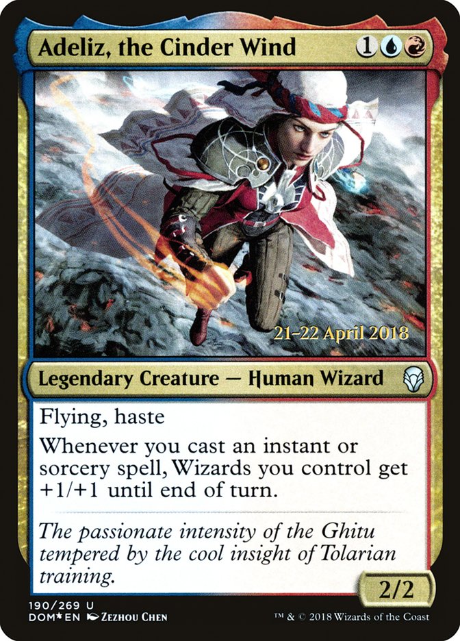 Adeliz, the Cinder Wind [Dominaria Prerelease Promos] - Magic: The Gathering - Card Brawlers | Quebec | Canada |