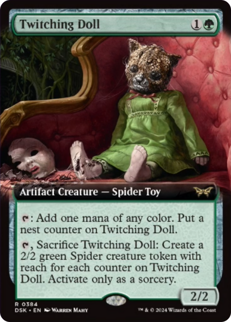 Twitching Doll (Extended Art) [Duskmourn: House of Horror] - Magic: The Gathering - Card Brawlers | Quebec | Canada |