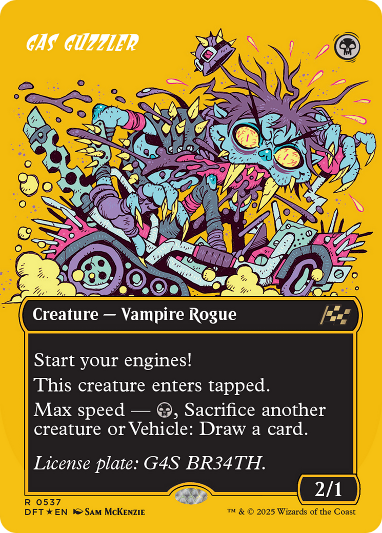 Gas Guzzler (Borderless) (First-Place Foil) [Aetherdrift] - Magic: The Gathering - Card Brawlers | Quebec | Canada |