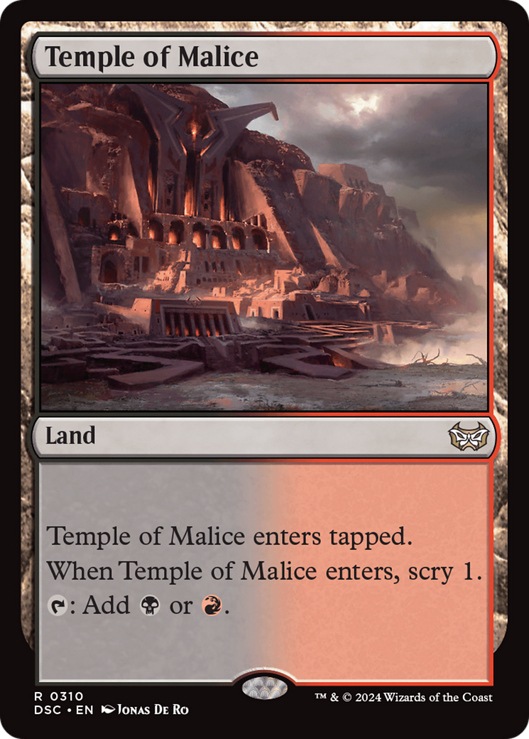Temple of Malice [Duskmourn: House of Horror Commander] - Magic: The Gathering - Card Brawlers | Quebec | Canada |
