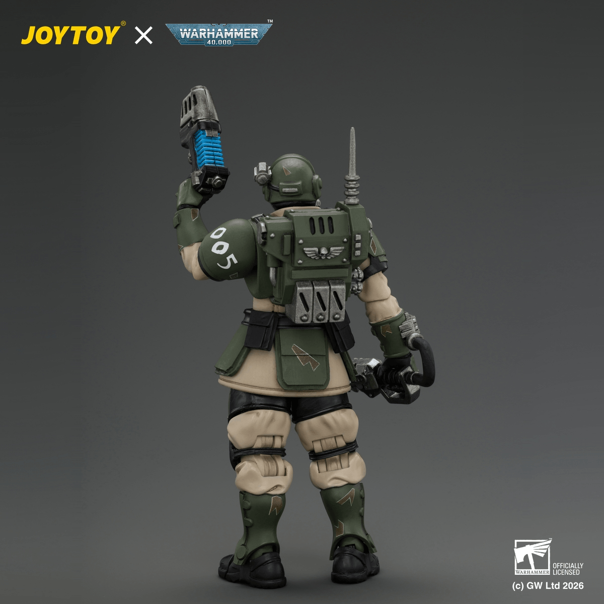 JOYTOY - Warhammer 40k - Astra Militarum - Kasrkin 1 with Chainsword and Plasma Pistol - (PREORDER) October 30, 2026