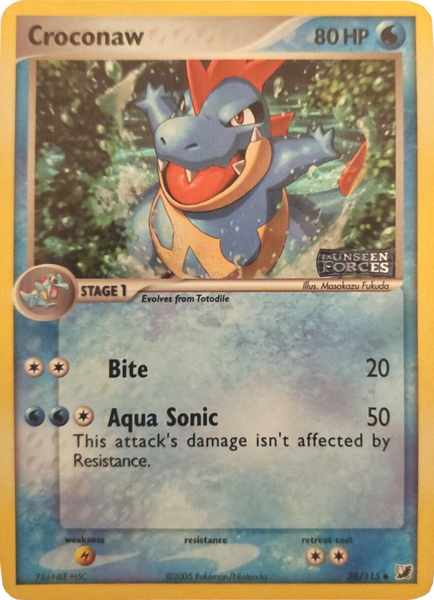 Croconaw (38/115) (Stamped) [EX: Unseen Forces] - Pokémon - Card Brawlers | Quebec | Canada |