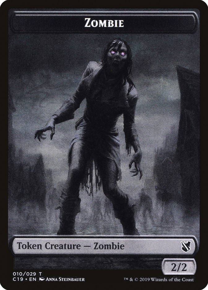 Ob Nixilis, Reignited Emblem // Zombie (010) Double-Sided Token [Commander 2019 Tokens] - Magic: The Gathering - Card Brawlers | Quebec | Canada |