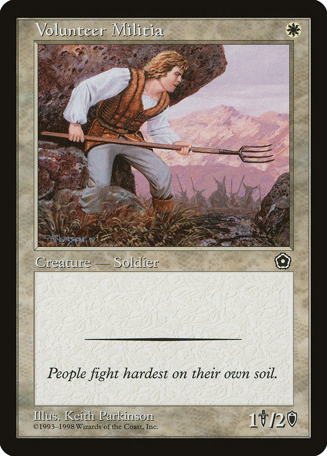 Volunteer Militia [Portal Second Age] - Magic: The Gathering - Card Brawlers | Quebec | Canada |