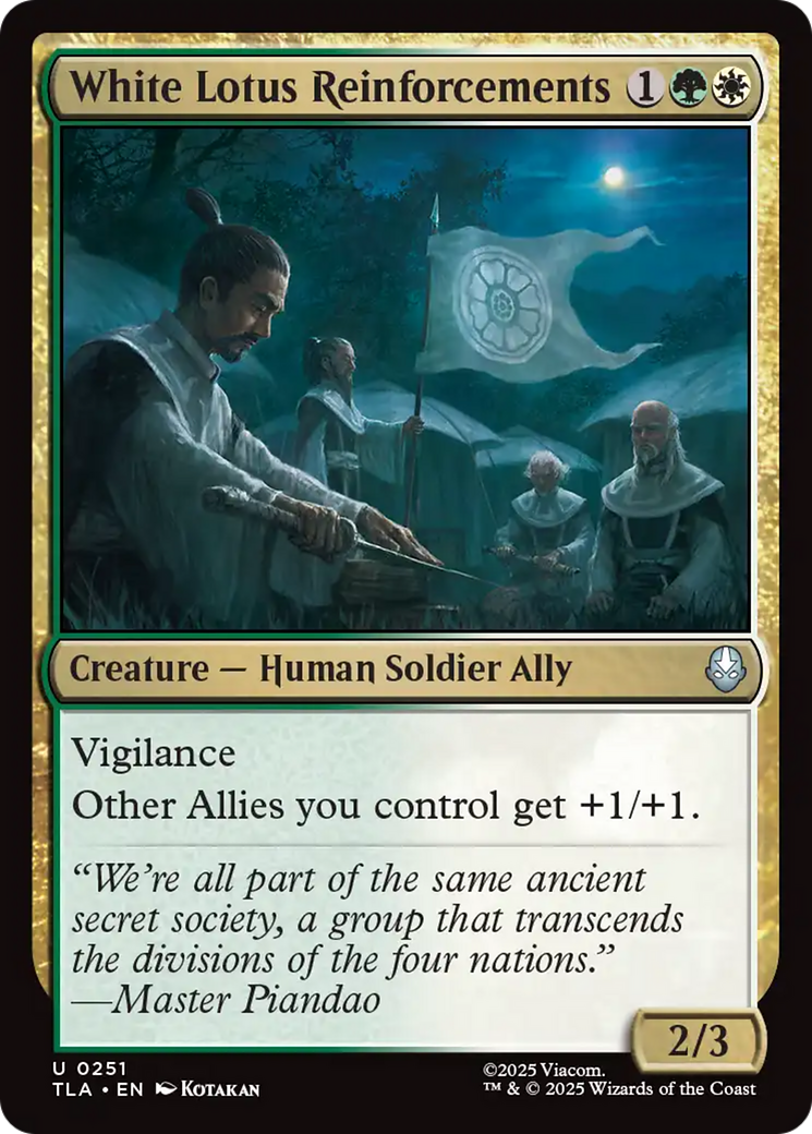 White Lotus Reinforcements [Avatar: The Last Airbender] - Magic: The Gathering - Card Brawlers | Quebec | Canada |
