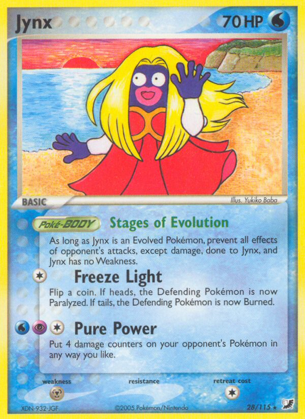 Jynx (28/115) [EX: Unseen Forces] - Pokémon - Card Brawlers | Quebec | Canada |