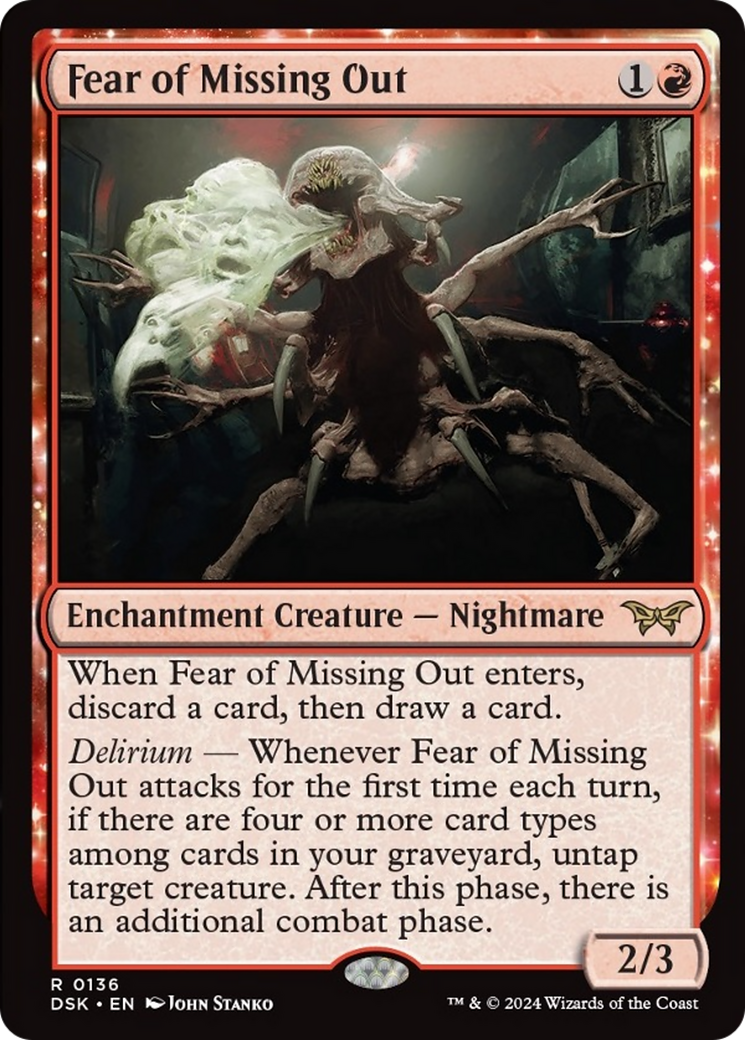 Fear of Missing Out [Duskmourn: House of Horror] - Magic: The Gathering - Card Brawlers | Quebec | Canada |