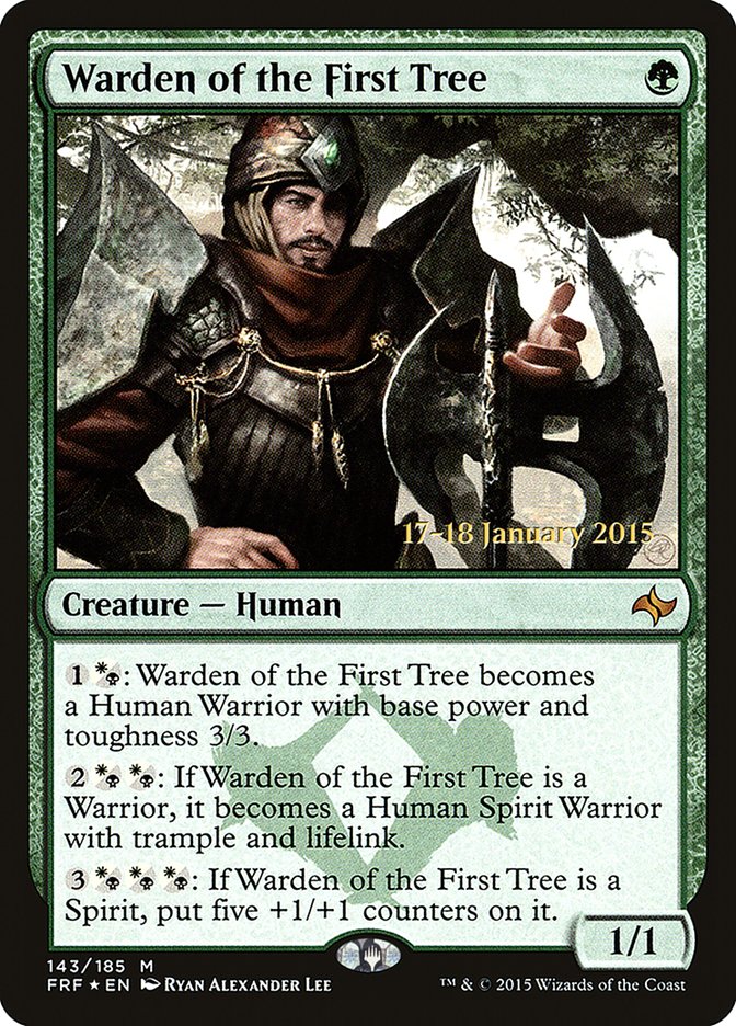 Warden of the First Tree [Fate Reforged Prerelease Promos] - Magic: The Gathering - Card Brawlers | Quebec | Canada |
