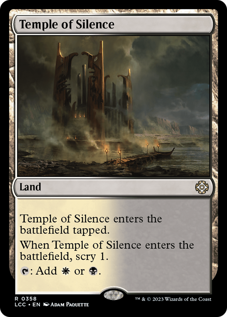 Temple of Silence [The Lost Caverns of Ixalan Commander] - Magic: The Gathering - Card Brawlers | Quebec | Canada |