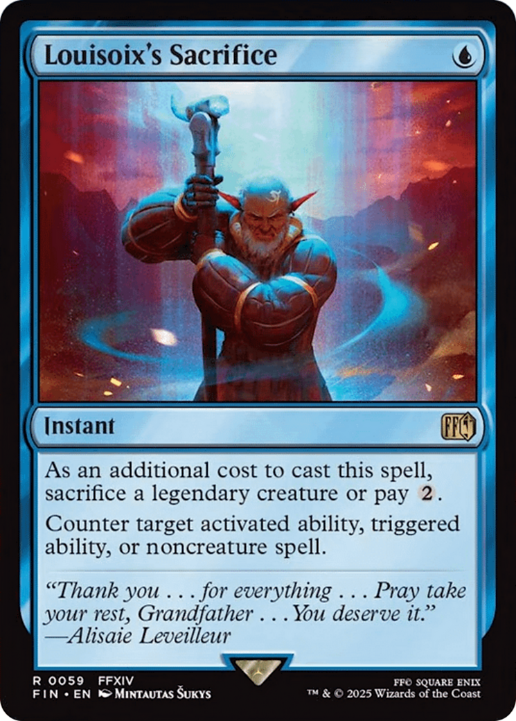 Louisoix's Sacrifice [FINAL FANTASY] - Magic: The Gathering - Card Brawlers | Quebec | Canada |