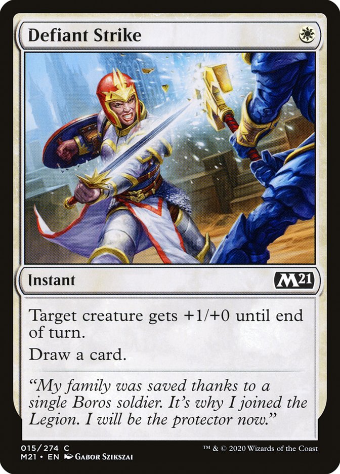 Defiant Strike [Core Set 2021] - Magic: The Gathering - Card Brawlers | Quebec | Canada |