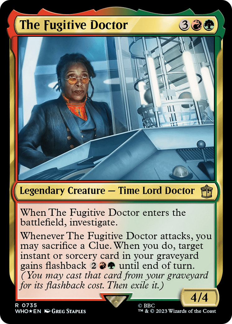 The Fugitive Doctor (Surge Foil) [Doctor Who] - Magic: The Gathering - Card Brawlers | Quebec | Canada |