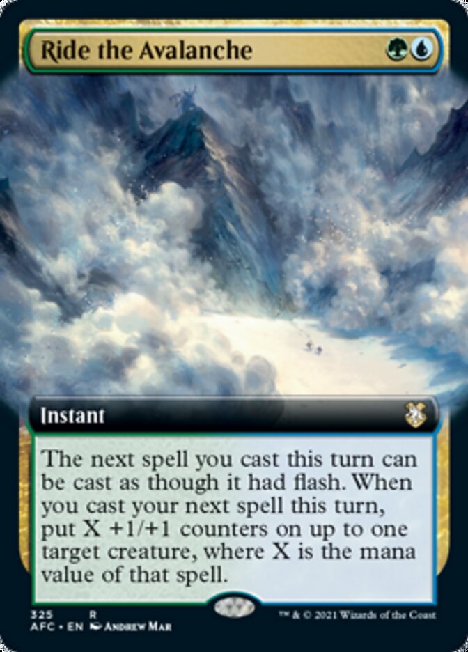 Ride the Avalanche (Extended Art) [Dungeons & Dragons: Adventures in the Forgotten Realms Commander] - Magic: The Gathering - Card Brawlers | Quebec | Canada |