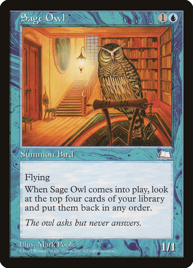 Sage Owl [Weatherlight] - Magic: The Gathering - Card Brawlers | Quebec | Canada |