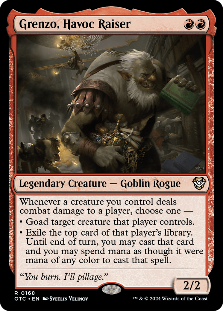 Grenzo, Havoc Raiser [Outlaws of Thunder Junction Commander] - Magic: The Gathering - Card Brawlers | Quebec | Canada |