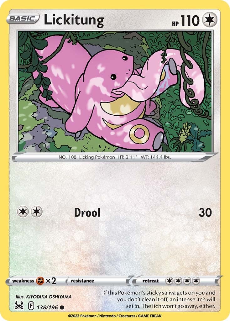 Lickitung (138/196) [Sword & Shield: Lost Origin] - Pokémon - Card Brawlers | Quebec | Canada |