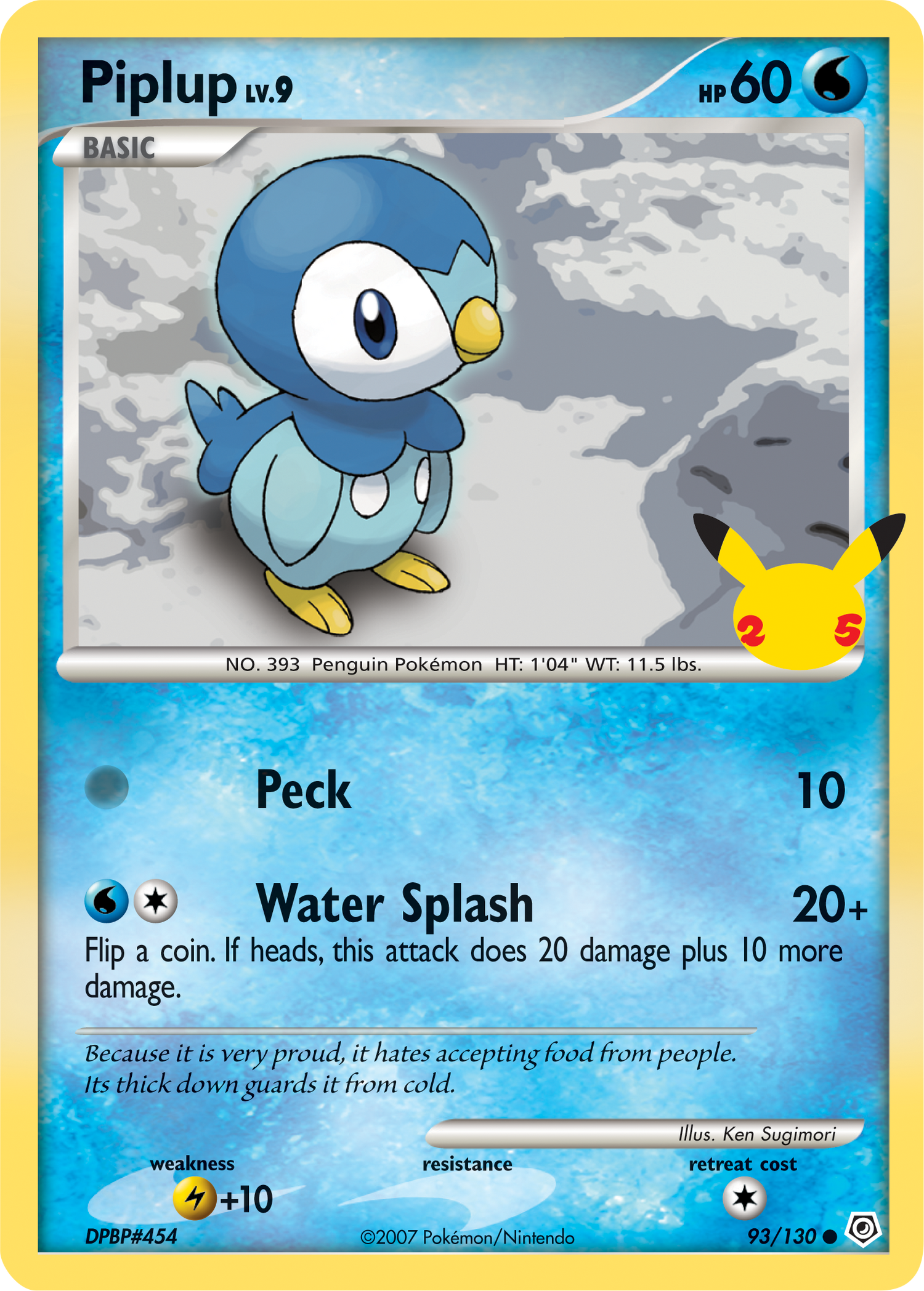 Piplup (93/130) (Jumbo Card) [First Partner Pack] - Pokémon - Card Brawlers | Quebec | Canada |