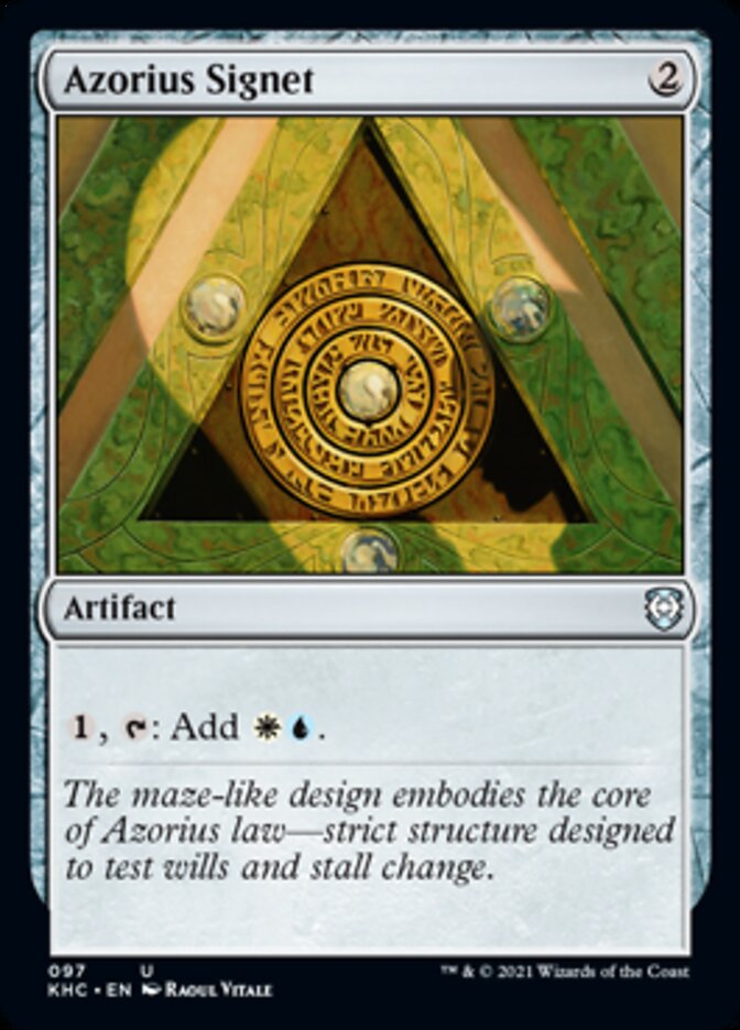 Azorius Signet [Kaldheim Commander] - Magic: The Gathering - Card Brawlers | Quebec | Canada |