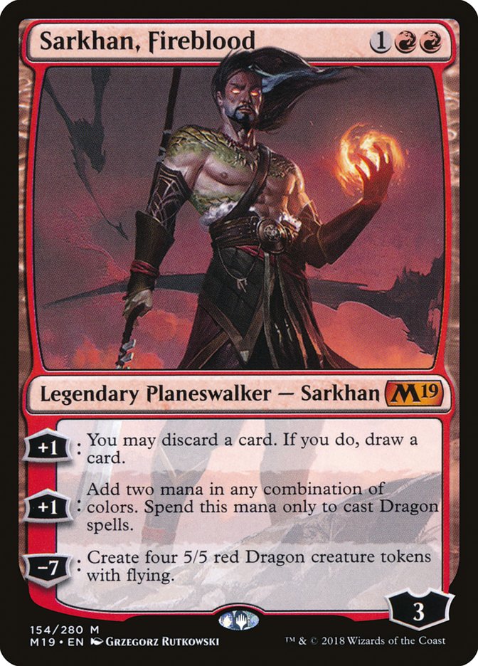 Sarkhan, Fireblood [Core Set 2019] - Magic: The Gathering - Card Brawlers | Quebec | Canada |