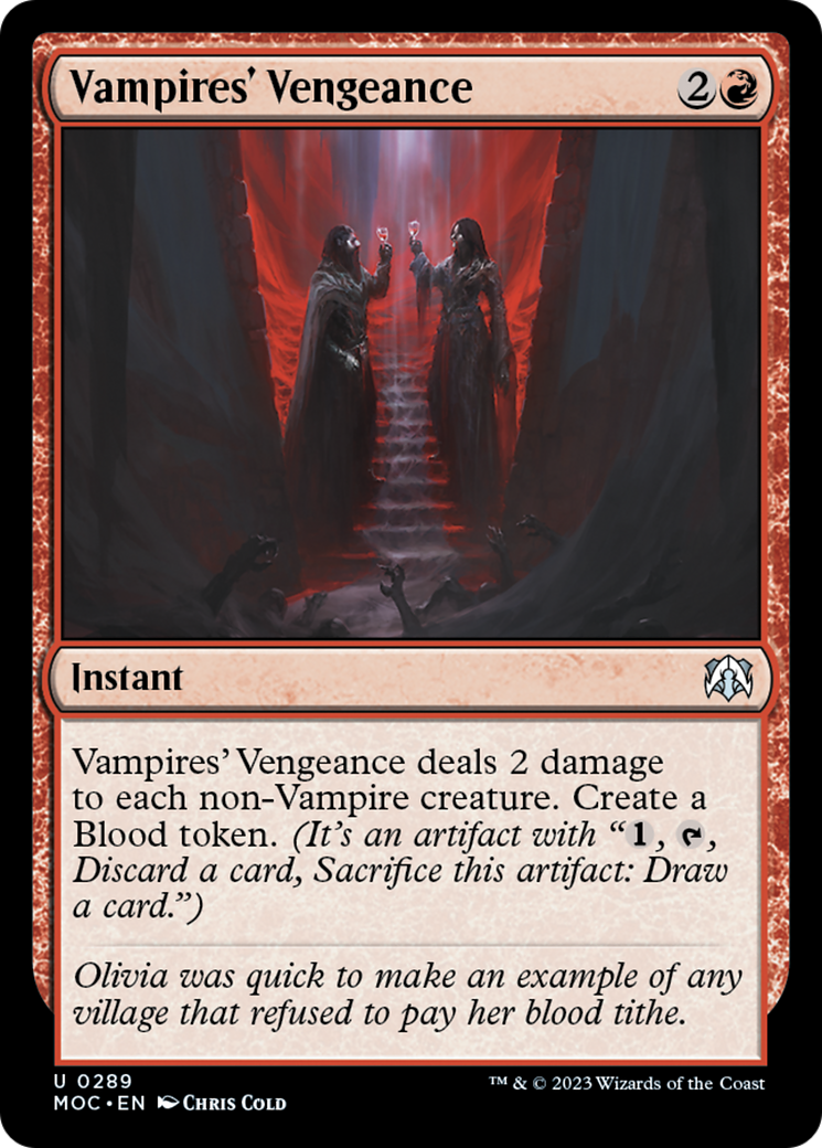 Vampires' Vengeance [March of the Machine Commander] - Magic: The Gathering - Card Brawlers | Quebec | Canada |