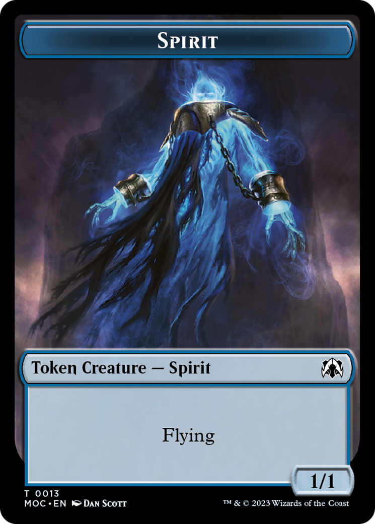 Spirit (9) // Spirit (13) Double-Sided Token [March of the Machine Commander Tokens] - Magic: The Gathering - Card Brawlers | Quebec | Canada |
