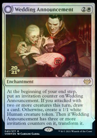 Wedding Announcement // Wedding Festivity [Innistrad: Crimson Vow Prerelease Promos] - Magic: The Gathering - Card Brawlers | Quebec | Canada |