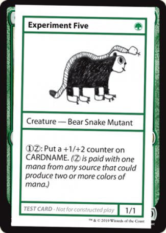 Experiment Five (2021 Edition) [Mystery Booster Playtest Cards] - Magic: The Gathering - Card Brawlers | Quebec | Canada |