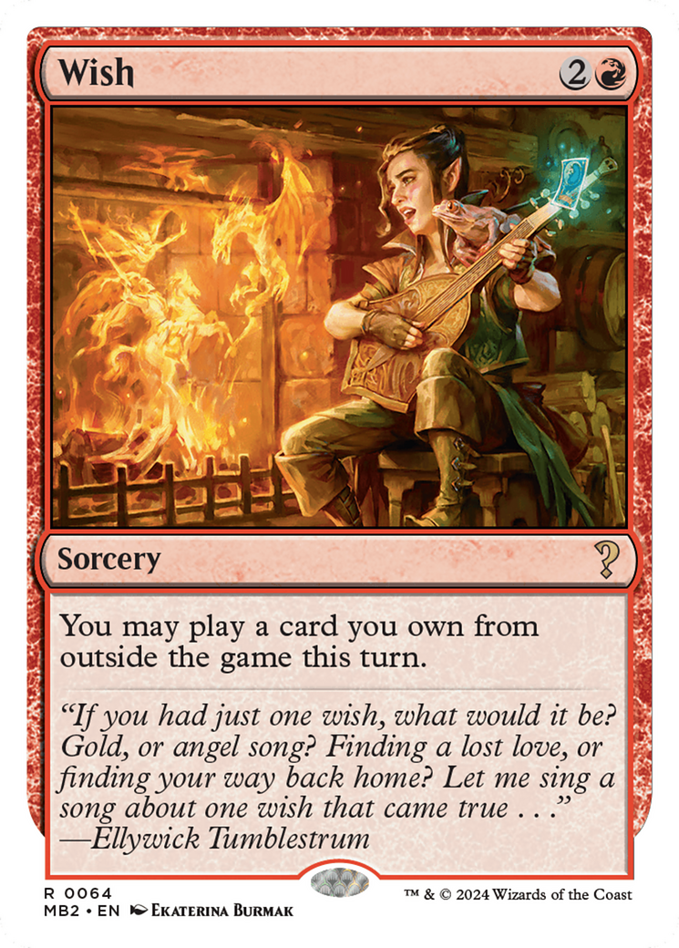 Wish (White Border) [Mystery Booster 2] - Magic: The Gathering - Card Brawlers | Quebec | Canada |