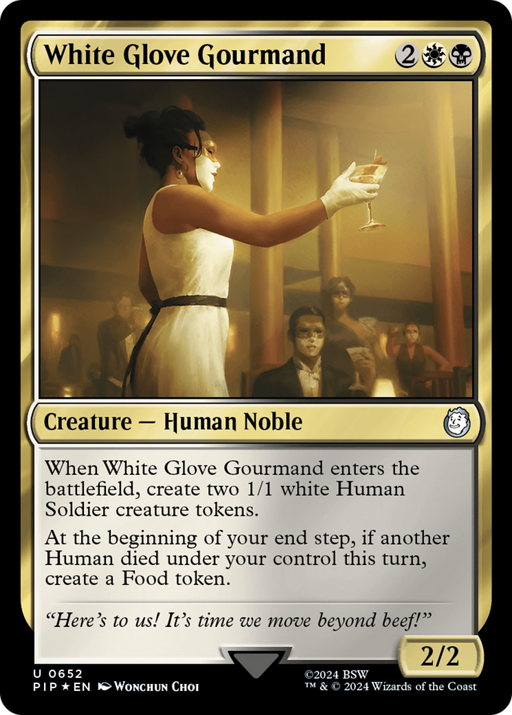 White Glove Gourmand (Surge Foil) [Fallout] - Magic: The Gathering - Card Brawlers | Quebec | Canada |