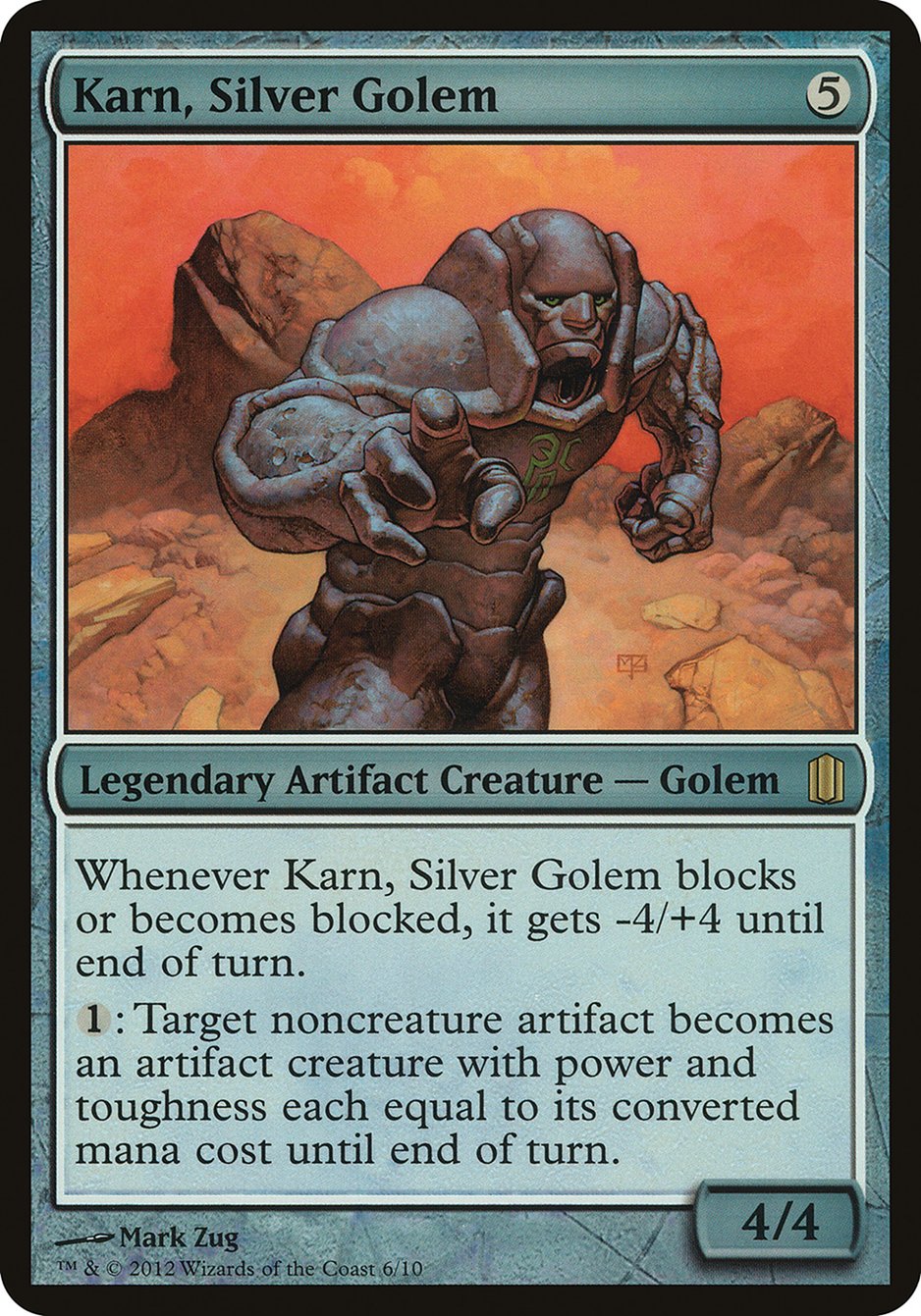 Karn, Silver Golem (Oversized) [Commander's Arsenal Oversized] - Magic: The Gathering - Card Brawlers | Quebec | Canada |