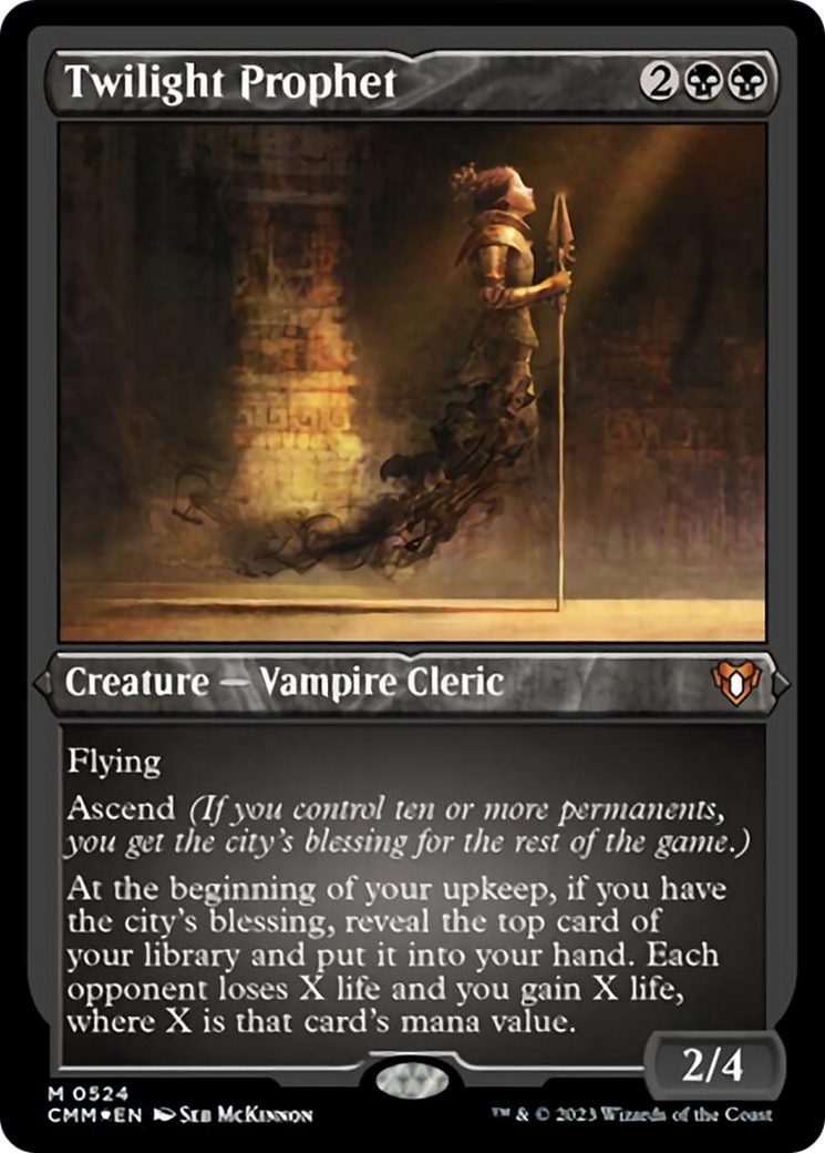 Twilight Prophet (Foil Etched) [Commander Masters] - Magic: The Gathering - Card Brawlers | Quebec | Canada |