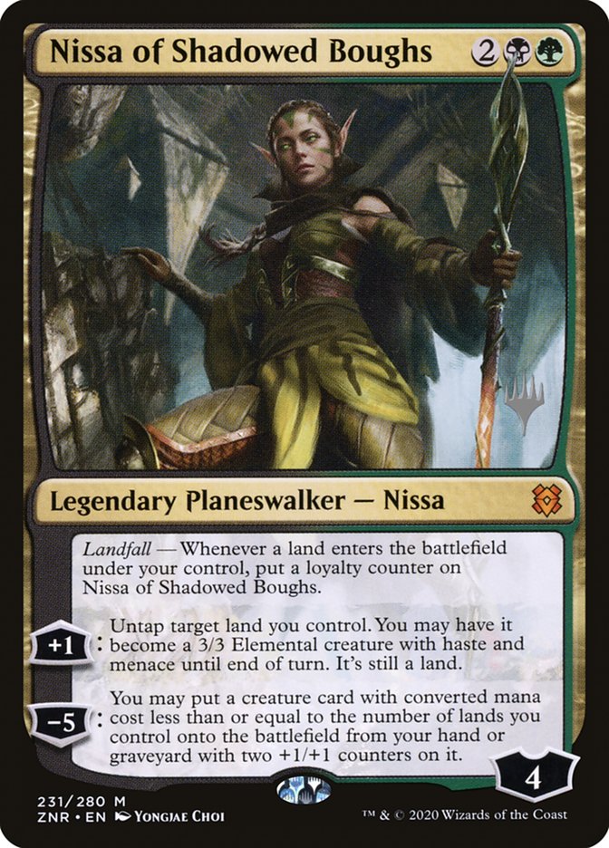 Nissa of Shadowed Boughs (Promo Pack) [Zendikar Rising Promos] - Magic: The Gathering - Card Brawlers | Quebec | Canada |