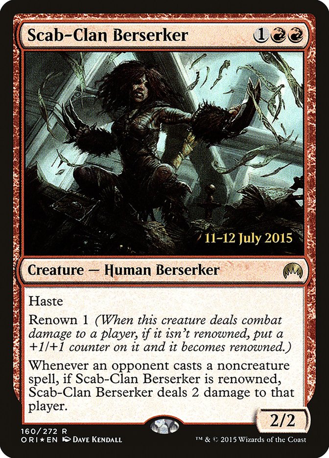 Scab-Clan Berserker [Magic Origins Prerelease Promos] - Magic: The Gathering - Card Brawlers | Quebec | Canada |