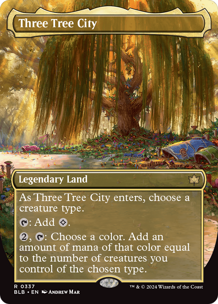 Three Tree City (Borderless) (0337) [Bloomburrow] - Magic: The Gathering - Card Brawlers | Quebec | Canada |