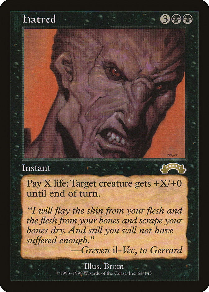 Hatred [Exodus] - Magic: The Gathering - Card Brawlers | Quebec | Canada |