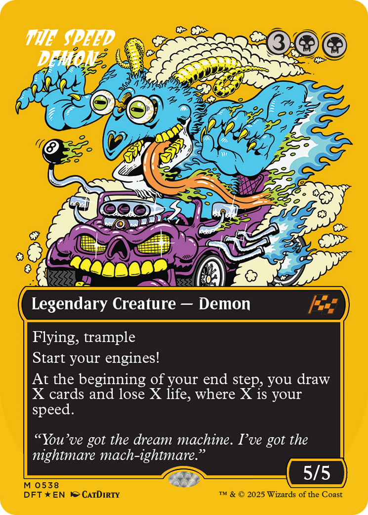 The Speed Demon (Borderless) (First-Place Foil) [Aetherdrift] - Magic: The Gathering - Card Brawlers | Quebec | Canada |