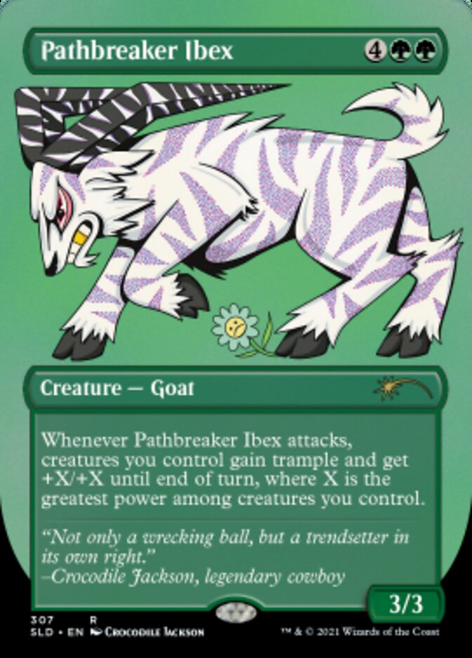 Pathbreaker Ibex (Borderless) (Foil Etched) [Secret Lair Drop Series] - Magic: The Gathering - Card Brawlers | Quebec | Canada |
