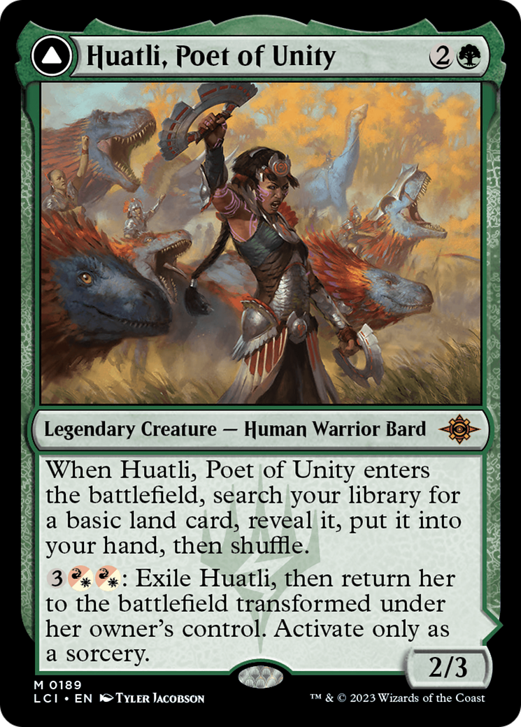 Huatli, Poet of Unity // Roar of the Fifth People [The Lost Caverns of Ixalan] - Magic: The Gathering - Card Brawlers | Quebec | Canada |